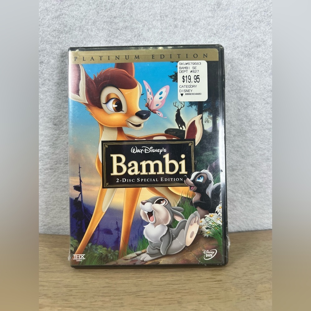 Walt Disney’s Bambi DVD, 2005,‎ 2-Disc Set, Special Edition/Platinum Edition New